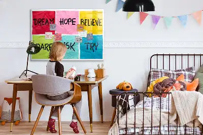 Tablă magnetică cu ștergere uscată cu design motivațional
