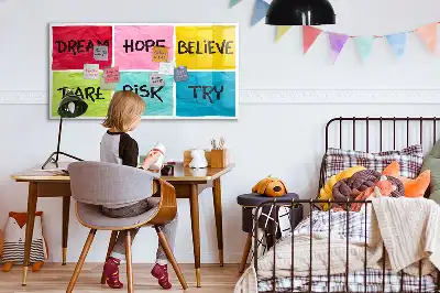 Tablă magnetică cu ștergere uscată cu design motivațional