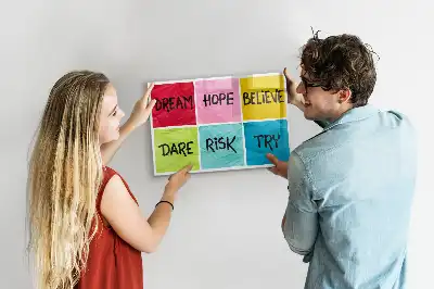 Tablă magnetică cu ștergere uscată cu design motivațional