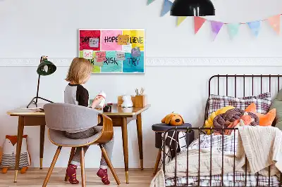 Tablă magnetică cu ștergere uscată cu design motivațional