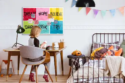 Tablă magnetică cu ștergere uscată cu design motivațional