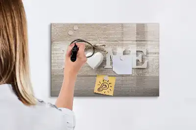 Tablă magnetică cu ștergere uscată model Text Acasă