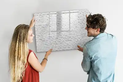 Tablă magnetică cu ștergere uscată cu model perete de cărămidă
