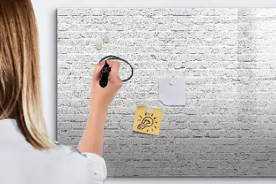 Tablă magnetică cu ștergere uscată cu model perete de cărămidă