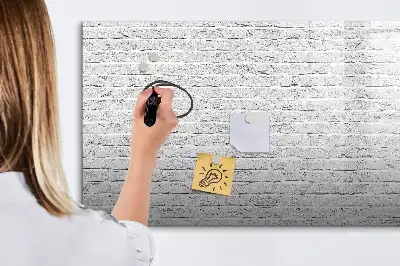 Tablă magnetică cu ștergere uscată cu model perete de cărămidă
