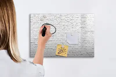 Tablă magnetică cu ștergere uscată cu model perete de cărămidă