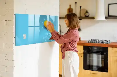 Tablă magnetică cu ștergere uscată cu model desen de bec