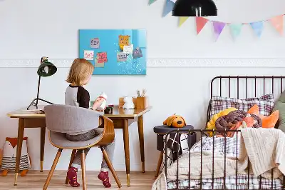 Tablă magnetică cu ștergere uscată cu model desen de bec