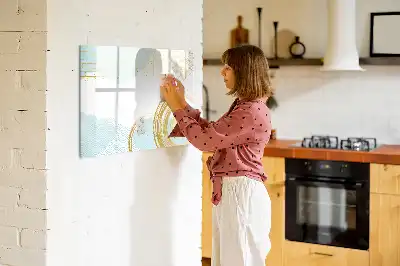 Tablă magnetică cu ștergere uscată model decorativ