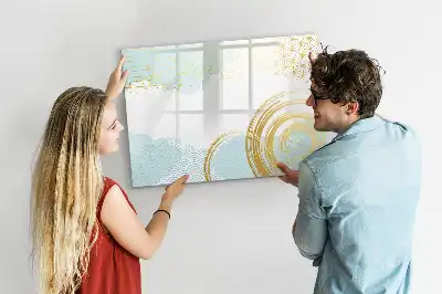 Tablă magnetică cu ștergere uscată model decorativ