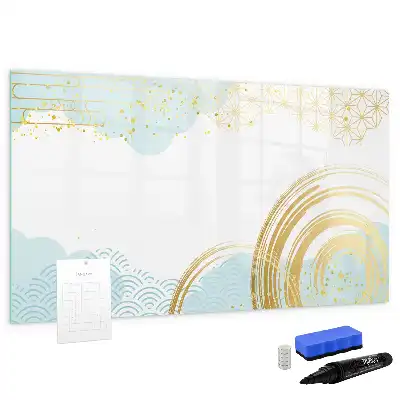 Tablă magnetică cu ștergere uscată model decorativ
