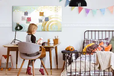Tablă magnetică cu ștergere uscată model decorativ