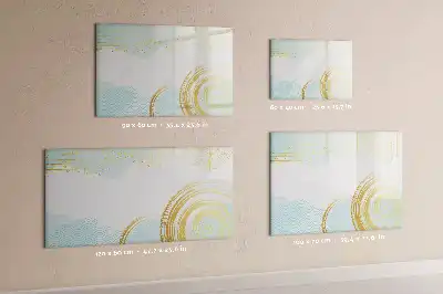 Tablă magnetică cu ștergere uscată model decorativ