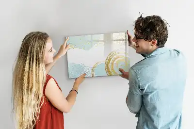 Tablă magnetică cu ștergere uscată model decorativ