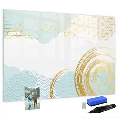 Tablă magnetică cu ștergere uscată model decorativ