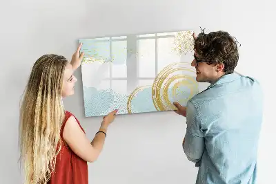 Tablă magnetică cu ștergere uscată model decorativ