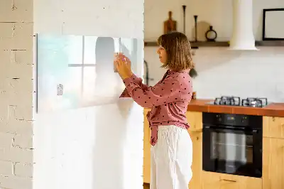 Tablă magnetică cu ștergere uscată cu model marmură în acuarelă