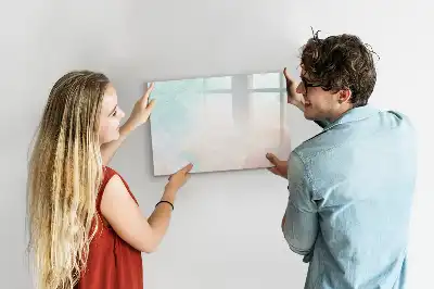 Tablă magnetică cu ștergere uscată cu model marmură în acuarelă