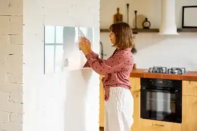 Tablă magnetică cu ștergere uscată cu model marmură în acuarelă