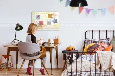 Tablă magnetică cu ștergere uscată planificator de familie