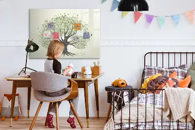 Tablă magnetică cu ștergere uscată cu design de copac mare în natură