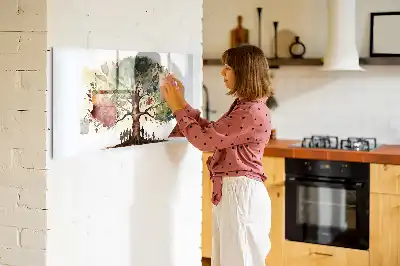 Tablă magnetică cu ștergere uscată sub formă de arbore genealogic