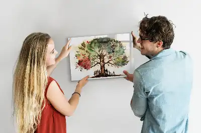 Tablă magnetică cu ștergere uscată sub formă de arbore genealogic