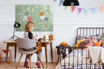 Tablă magnetică cu ștergere uscată model cu frunze