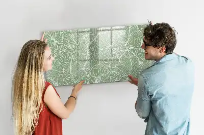 Tablă magnetică cu ștergere uscată model cu frunze