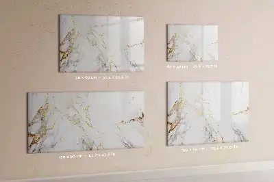 Tablă magnetică cu ștergere uscată cu aspect de marmură decorativă
