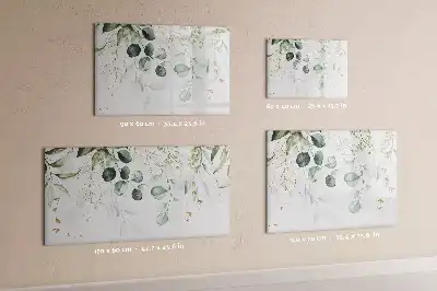 Tablă magnetică cu ștergere uscată cu model plante agățătoare