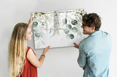 Tablă magnetică cu ștergere uscată cu model plantele naturii