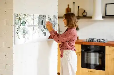 Tablă magnetică cu ștergere uscată cu model plantele naturii