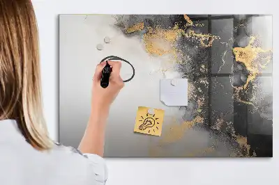 Tablă magnetică cu ștergere uscată cu model de marmură