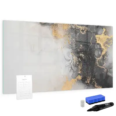 Tablă magnetică cu ștergere uscată cu model de marmură