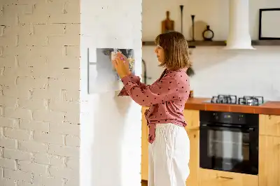 Tablă magnetică cu ștergere uscată cu model de marmură
