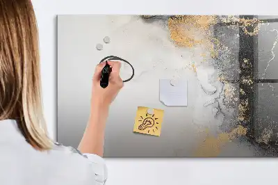 Tablă magnetică cu ștergere uscată cu model de marmură