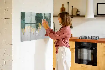 Tablă magnetică cu ștergere uscată model decorativ