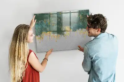 Tablă magnetică cu ștergere uscată model decorativ