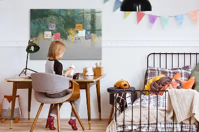 Tablă magnetică cu ștergere uscată model decorativ