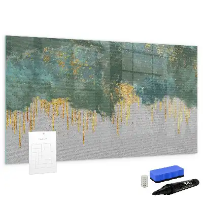 Tablă magnetică cu ștergere uscată model decorativ