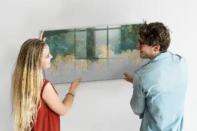 Tablă magnetică cu ștergere uscată model decorativ