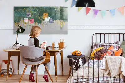 Tablă magnetică cu ștergere uscată model decorativ