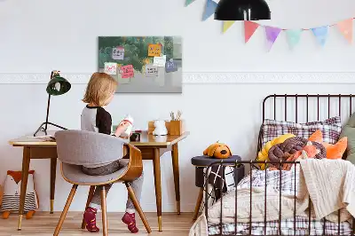 Tablă magnetică cu ștergere uscată model decorativ
