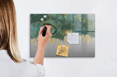 Tablă magnetică cu ștergere uscată model decorativ