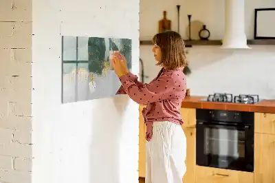 Tablă magnetică cu ștergere uscată model decorativ