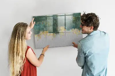 Tablă magnetică cu ștergere uscată model decorativ