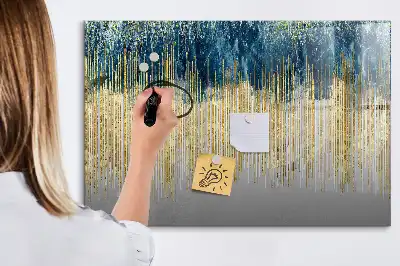 Tablă magnetică cu ștergere uscată cu model decorativ