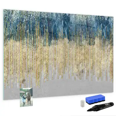 Tablă magnetică cu ștergere uscată cu model decorativ