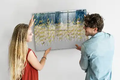 Tablă magnetică cu ștergere uscată cu model decorativ